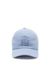 Fendi Canvas Baseball Cap Hats Light Blue