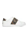 Fendi Sneakers In Nappa Con Maxi Velcro Ff In White