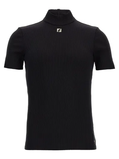 Fendi Ff Sweater In Black