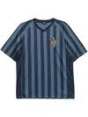 Fendi Pequin Striped T-shirt In Blue
