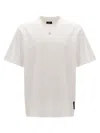 Fendi Ff-plaque Cotton T-shirt In White