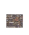 Fendi Ff Tool-print Leather Wallet In Brown