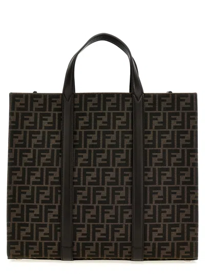 Fendi Ff Tote Bag Brown In Orange