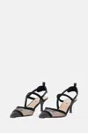 Fendi Ff Velvet Slingback In Brown