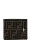 Fendi Ff Jacquard Fabric Bi-fold Wallet Accessories