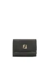 Fendi Ff Wallet In Black