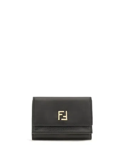 Fendi Ff Wallet In Black