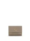 Fendi Ff Wallet In Gray