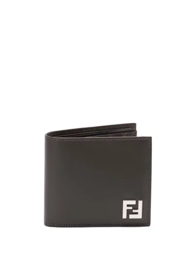 Fendi Ff Wallet In Green
