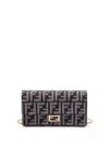 Fendi `ff` Wallet On Chain In Black