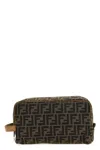 Fendi Men 'ff' Wash Bag In Black
