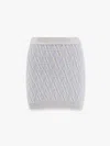 Fendi Wool And Cashmere Mini Skirt Skirts Light Blue