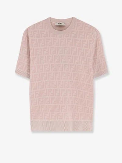 FENDI FF WOOL AND SILK SWEATER