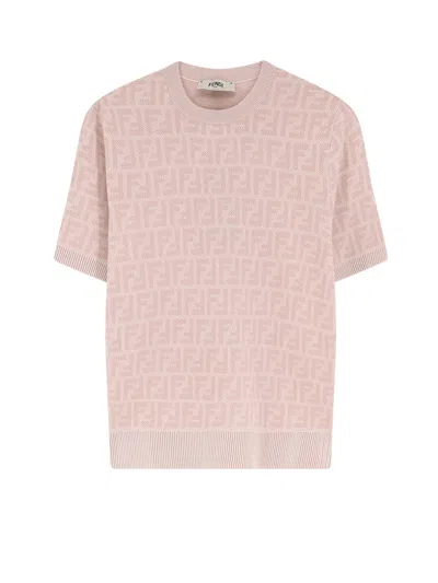 FENDI FF WOOL AND SILK SWEATER