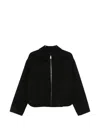 Fendi Ff Wool Blouson Jacket In Black