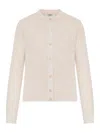 Fendi Patterned Buttoned Cardigan In Pink