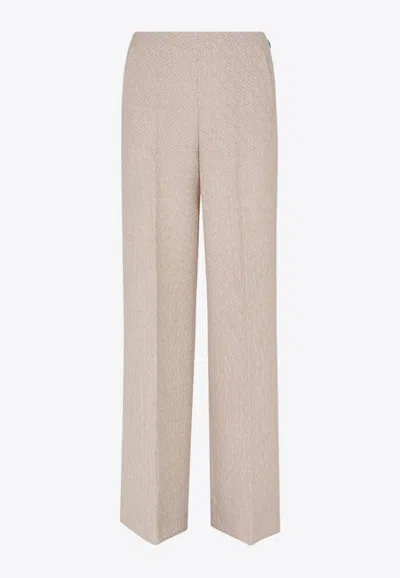 FENDI FF WOOL TAILORED PANTS