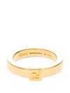 Fendi Ff-logo Ring In Gold