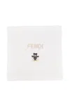 Fendi Ff-logo Teddy-bear Blanket In Pattern