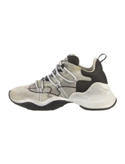 Pre-owned Fendi Ffluid Chunky Sneakers In White