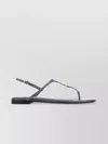 Fendi Sandali Infradito Fold In Pelle Avio  Donna In Gray
