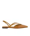 Fendi Ffold Flat Pumps In Brown