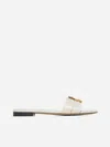 Fendi Ffold Sandals In Shell