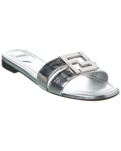 Fendi Ffold Leather Sandal