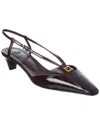 Fendi Colibri Lite Ff Jacquard Velvet Slingback Pump In Brown