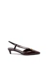 Fendi Ffold` Slingbacks In Brown
