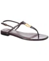 Fendi Ffoldo Python Leather Sandals With Adjustable Ankle Strap In Purple