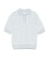 Fendi Ff-pattern Polo Shirt In Black