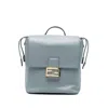 Fendi Ff-plaque Backpack In Blue
