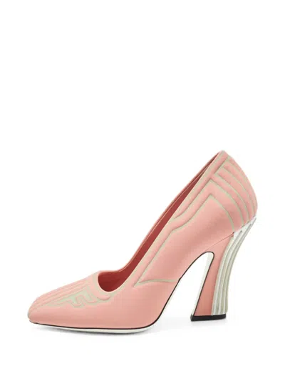 Pre-owned Fendi Ffreedom Pumps In Pink