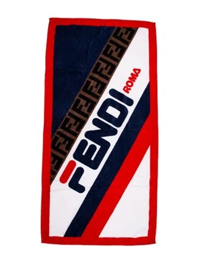 Pre-owned Fendi Fila Mania Sport Towel In Multicolor