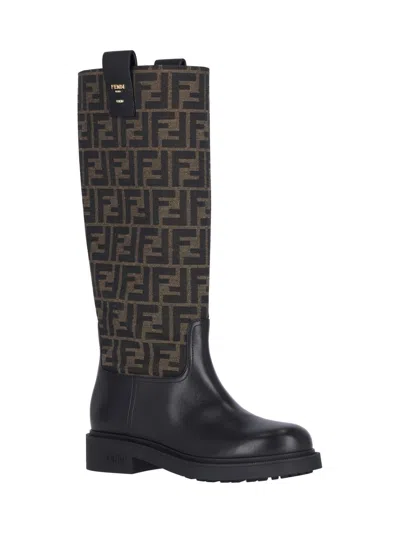 Fendi Filo Boots In Black