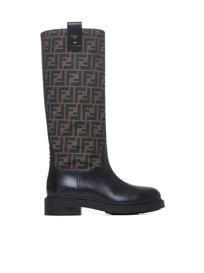 Fendi Filo Boots In Black