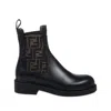 Fendi Chelsea Bootie With Ff Elastic Band Boots Black In Multi