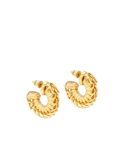 Fendi Filo Earrings In Golden