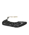 Fendi Filo Ballerinas In Black