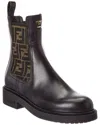Fendi Chelsea Bootie With Ff Elastic Band Boots Black In Black