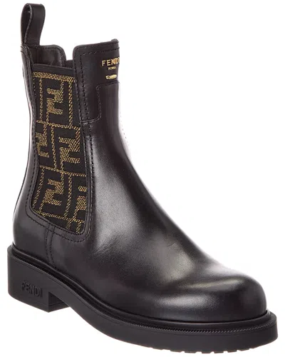 FENDI FENDI FILO LEATHER BIKER BOOT