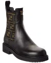 Fendi Chelsea Bootie With Ff Elastic Band Boots Black In Black