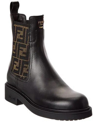 FENDI FENDI FILO LEATHER BIKER BOOT