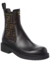 Fendi Chelsea Bootie With Ff Elastic Band Boots Black In Black