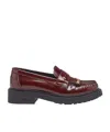 Fendi Leather Loafer With Studs In Black