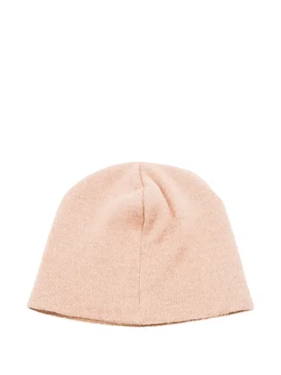 Fendi Kids' Fine-ribbed Beanie In Neutral