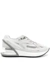 Fendi First 1 Leather-paneling Low-top Sneakers In White