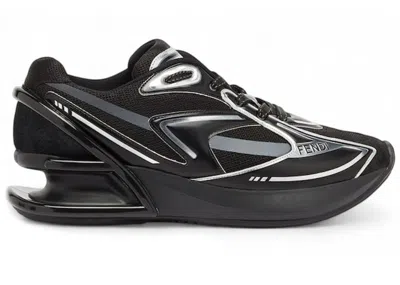 Pre-owned Fendi First 1 Silver (women's) Sneakers In Black/charcoal Grey