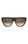 Fendi Fe40150i 53f Havana Sunglasses In Blonde Havana/gradient Brown
